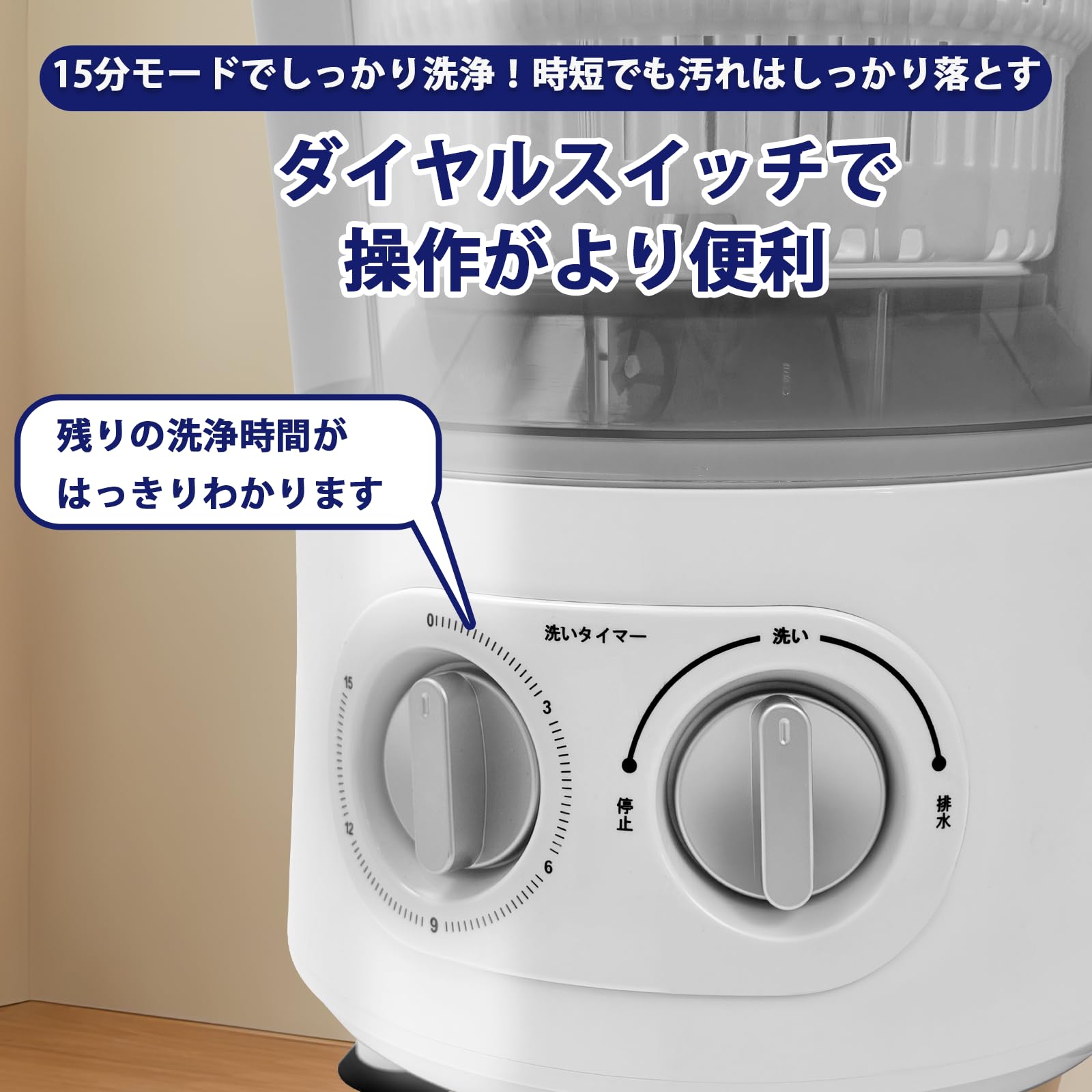 Amazon.co.jp: 【Adotpo】小型洗濯機 ミニ バケツ式 簡易洗濯機