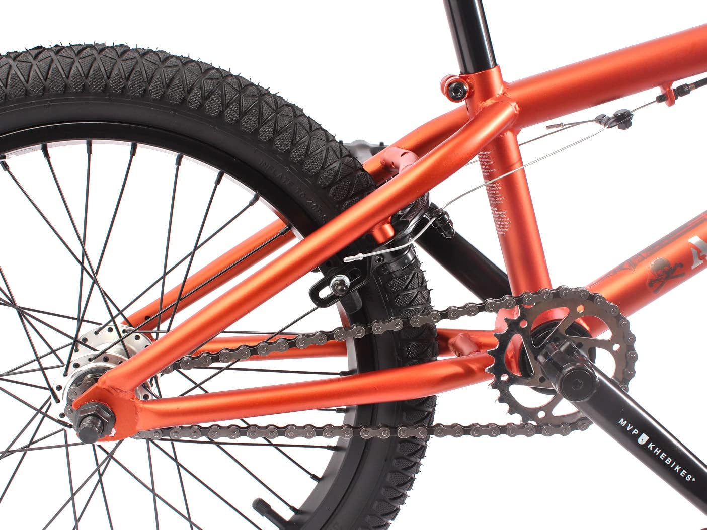 KHEbikes BMX Vélo Arsenic, 18 Pouces, Rotor Affix 360° breveté, cuivre Rouge, pour Enfants et Adolescents, Poids Super léger - Seulement 10,1kg !