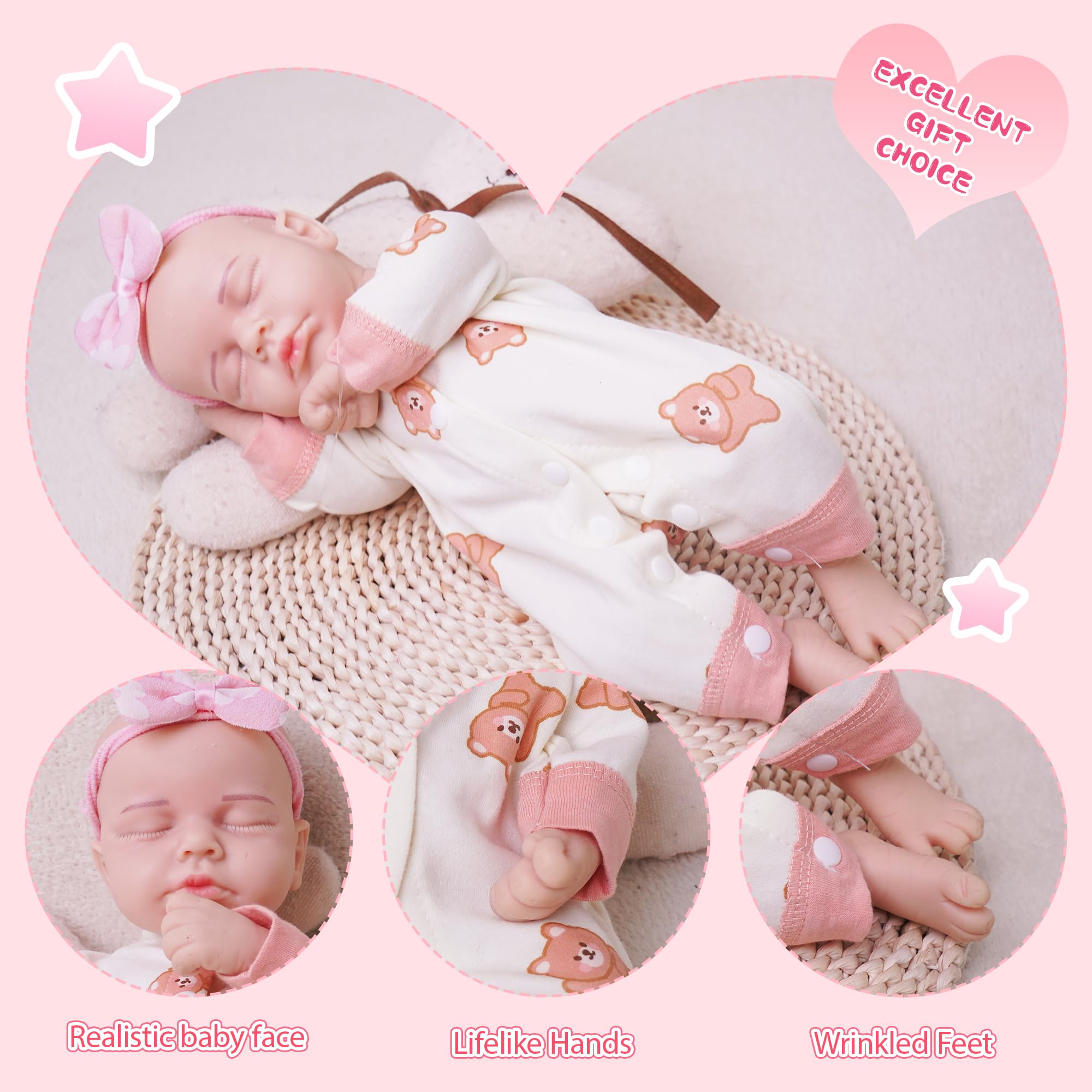Amazon.com: GiggleBabble 12 Inch Full Body Silicone Reborn Baby