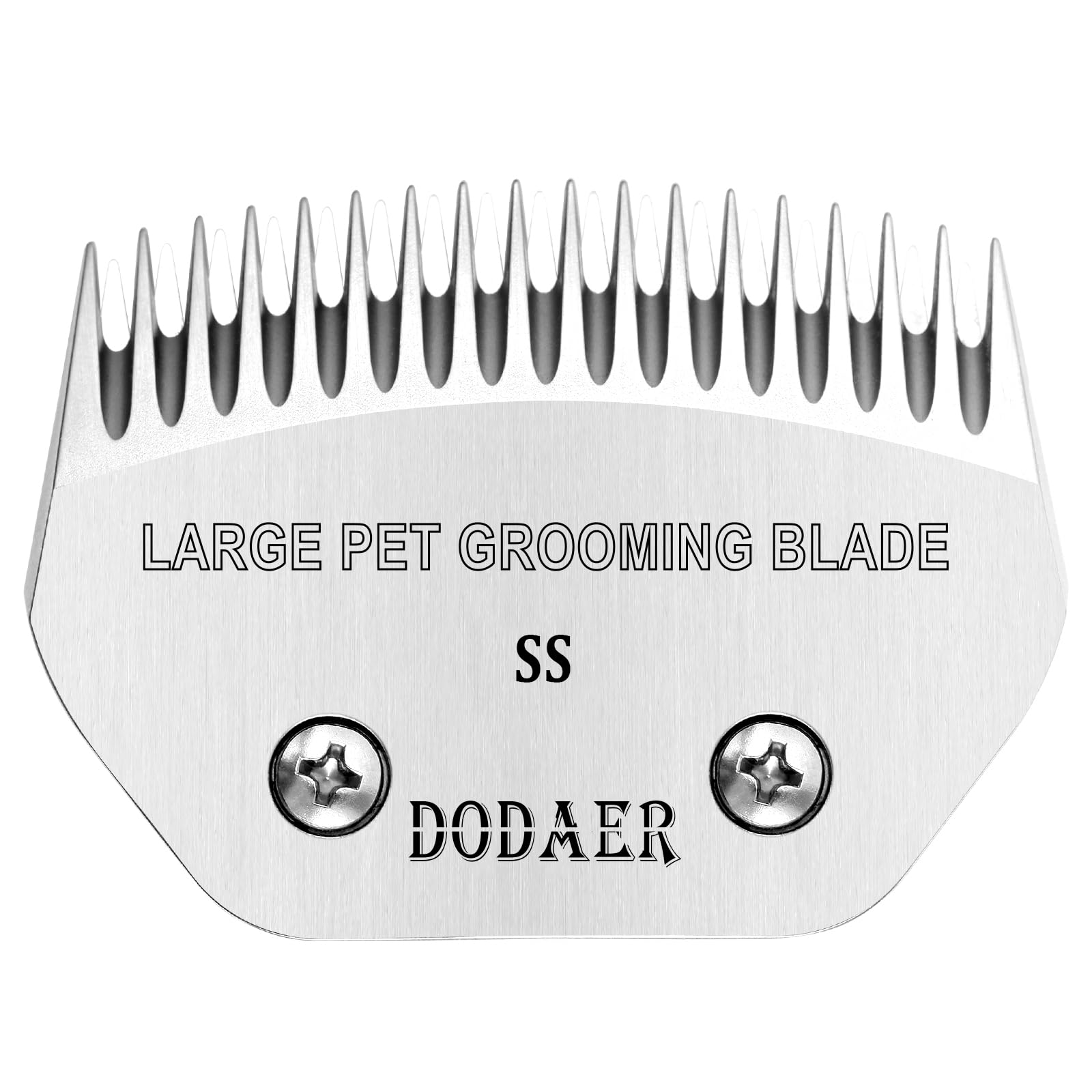 DODAER Large Detachable Pet Dog Grooming Steel Blade,Compatible with Andis Super Blending,Oster A5,Wahl KM10 Series Clippers for Large Dog,Horses,