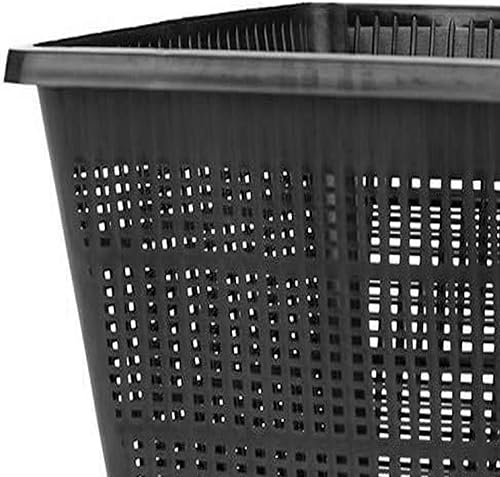 Miniatura 8 de PondH2o - Estanque de jardín cuadrado de 7 pulgadas de plástico acuático de malla ranurada para estanque o cesta de flores, paquete de 6, macetas de