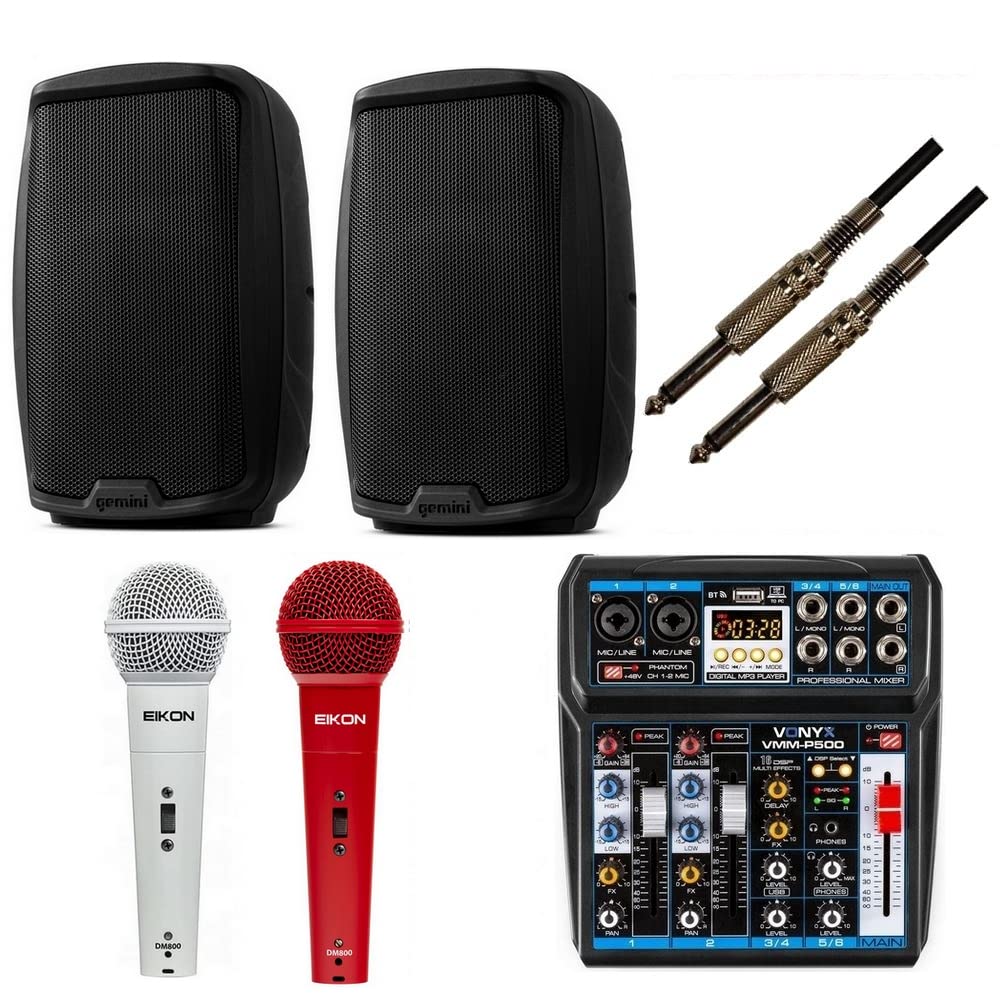 823 PACK - IMPIANTO AUDIO COMPLETO PER DJ PUB DISCOBAR KARAOKE