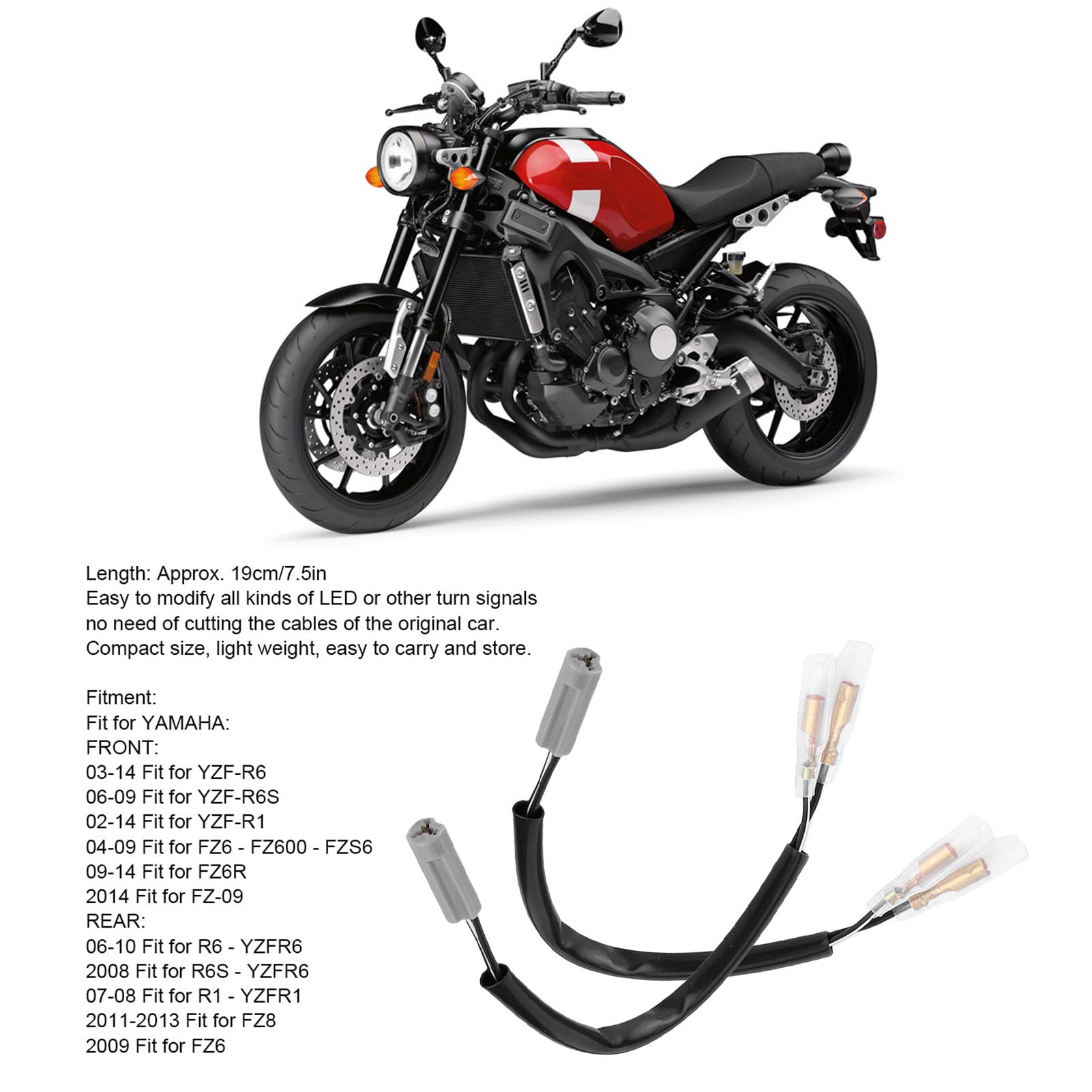 YZF-R1・R6用 新品純正ウインカー YZF-R1 YZF-R6 ヤマハ純正タイプ クリアウインカー2個セット FZ