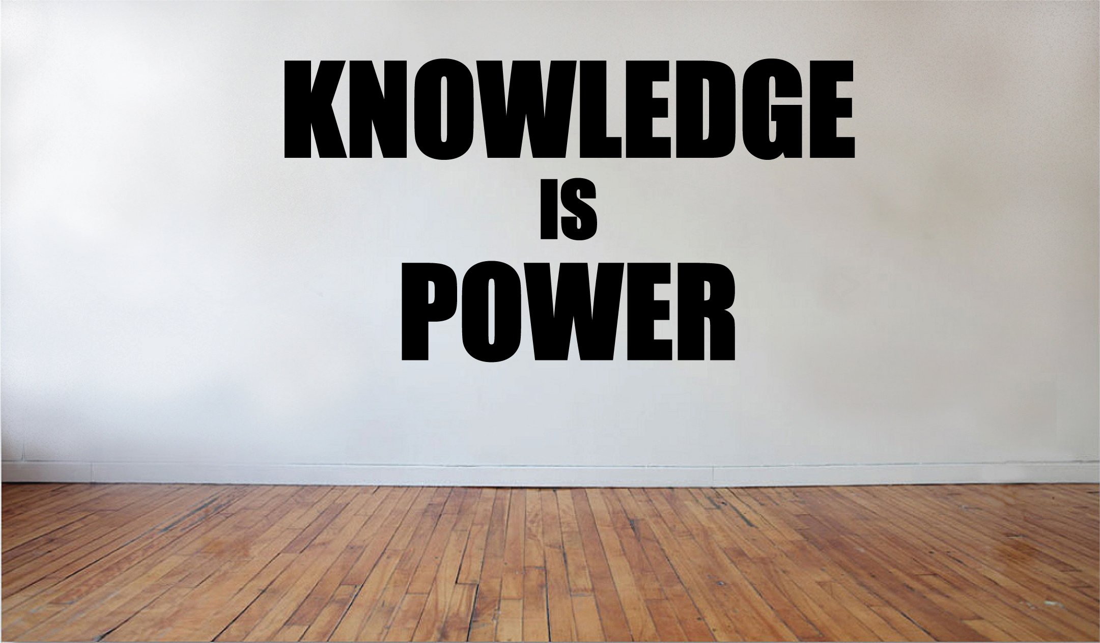 BlinggoKnowledge is Power Removable Vinyl Wall Decal Home Décor