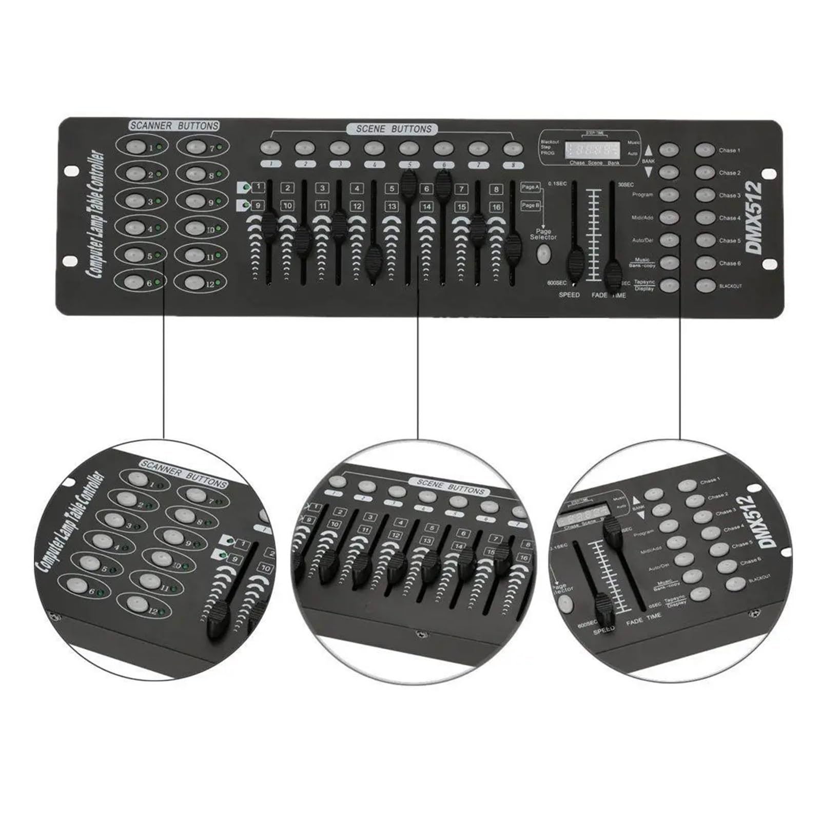 Kontroler DJ-ski, 192 Kontroler DMX Sprzęt DJ DMX 512 Konsola Oświetlenie sceniczne Sterowanie DJ-em Do reflektorów LED Par Moving Head Light