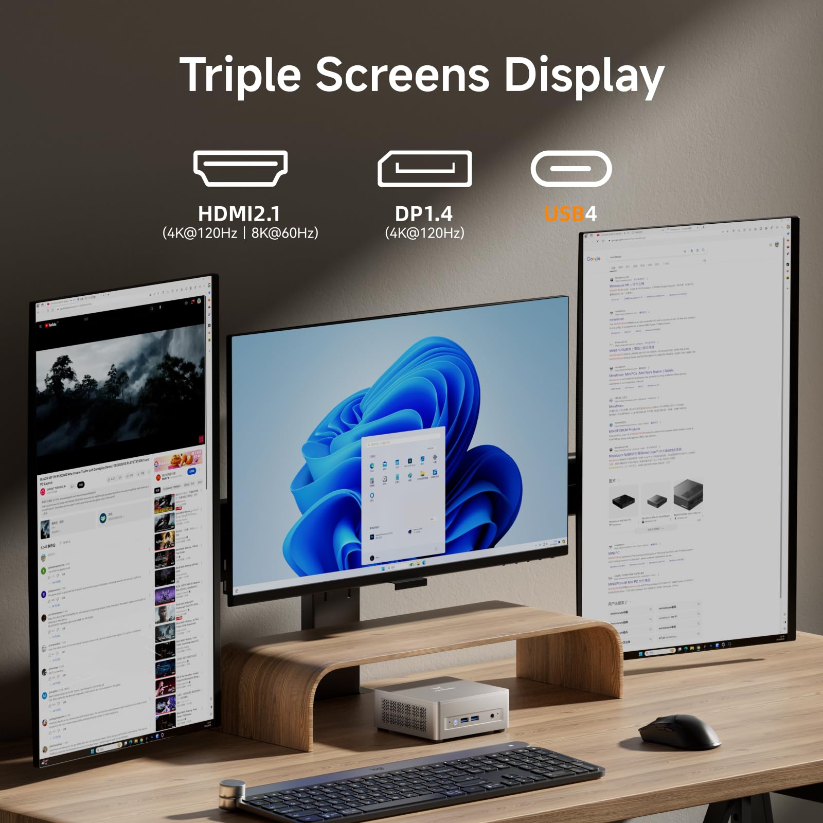 Amazon.co.jp: MINISFORUM UM750L Slim ミニPC、AMD Ryzen 5 7545U