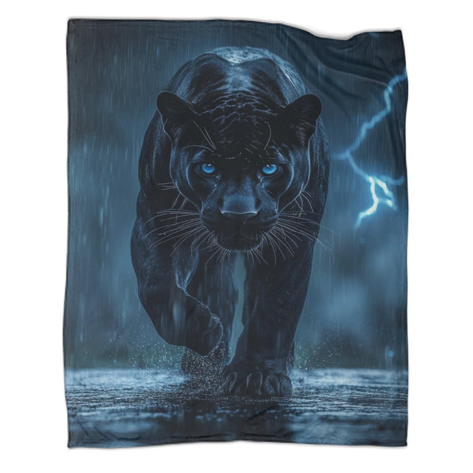 Couverture de voyage léopard en microfibre chaude et moelleuse pour lit et canapé