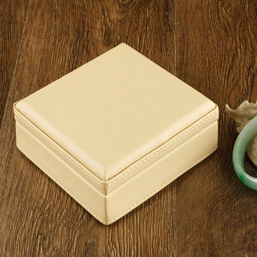 Joyero - Caja de Gemelos para Hombre de Microfibra Simple Pendientes de botón Caja de Almacenamiento de Joyas (Argento) interesting