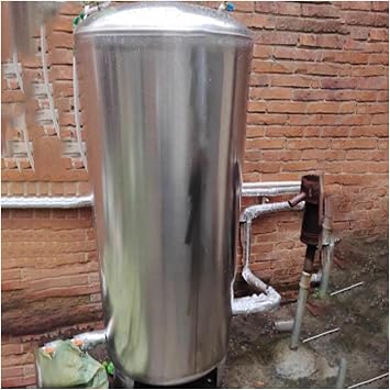 Well Pressure Tank, 15gal-100gal Water Pressure Tank for Well Pump, Stainless Steel Fully Automatic Well Water Pressurized Storage Tank, Pressure Stabilizing Water Supply System, Mounting Kit155x50cm