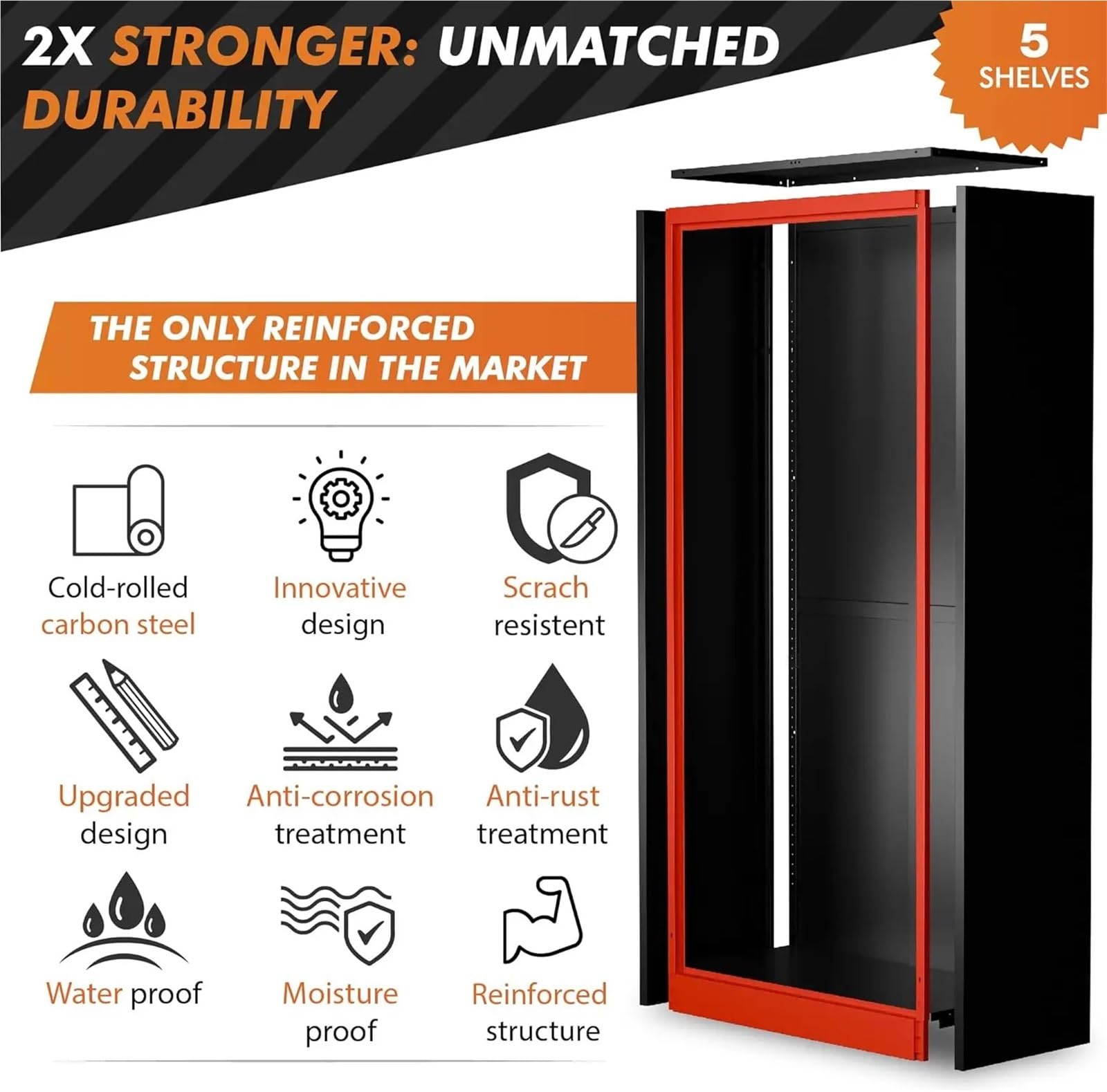 Organizador Herramientas Gabinete de almacenamiento de metal con cerradura digital Gabinete de almacenamiento de garaje Tablero perforado Gabinete de herramientas