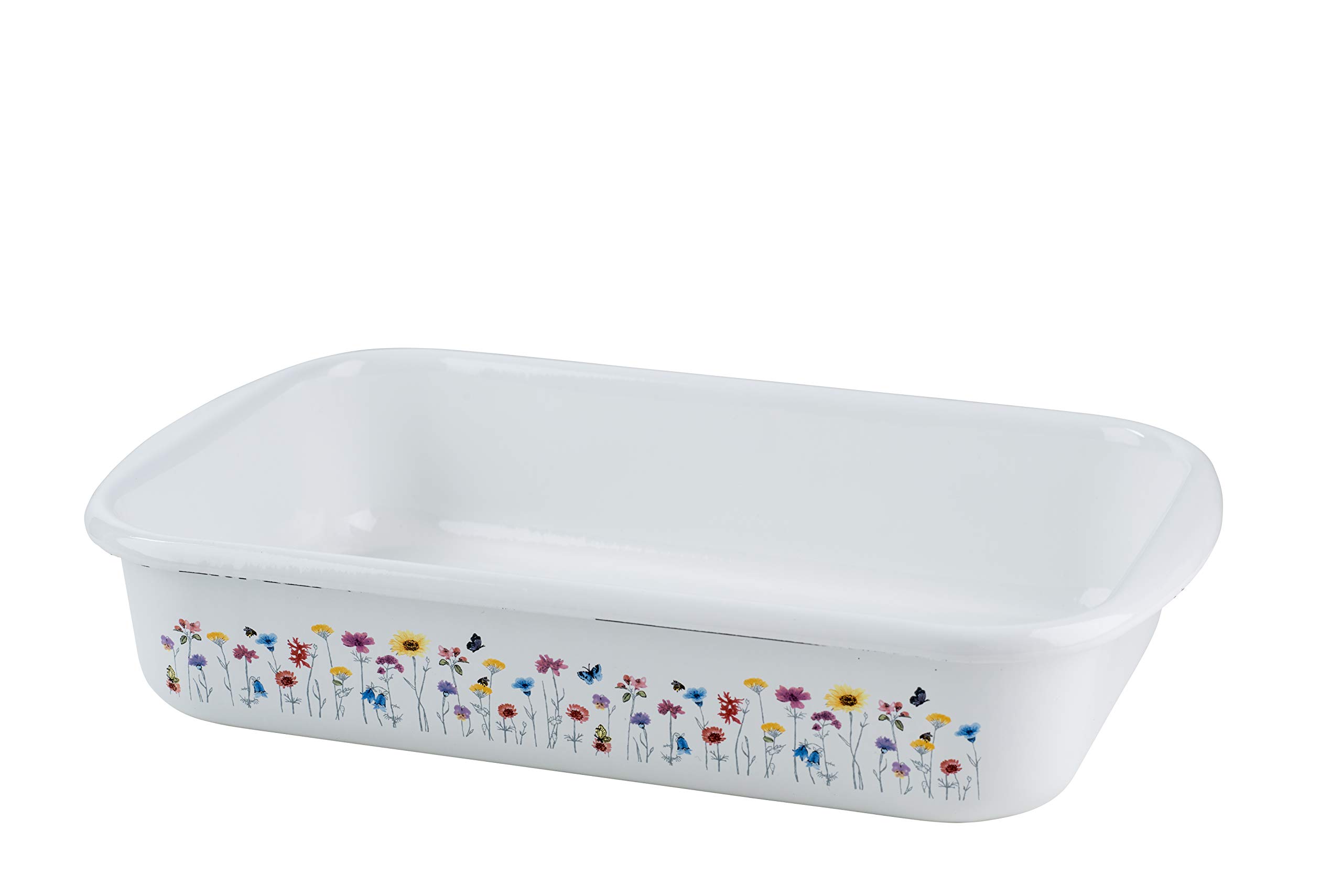 RIESS 0433-070 Frying pan 35x23x7.5 cm, COUNTRY, SPECIAL EDITION FLORA, Baking dish, Induction, multicoloured, 35x23x7,5 cm