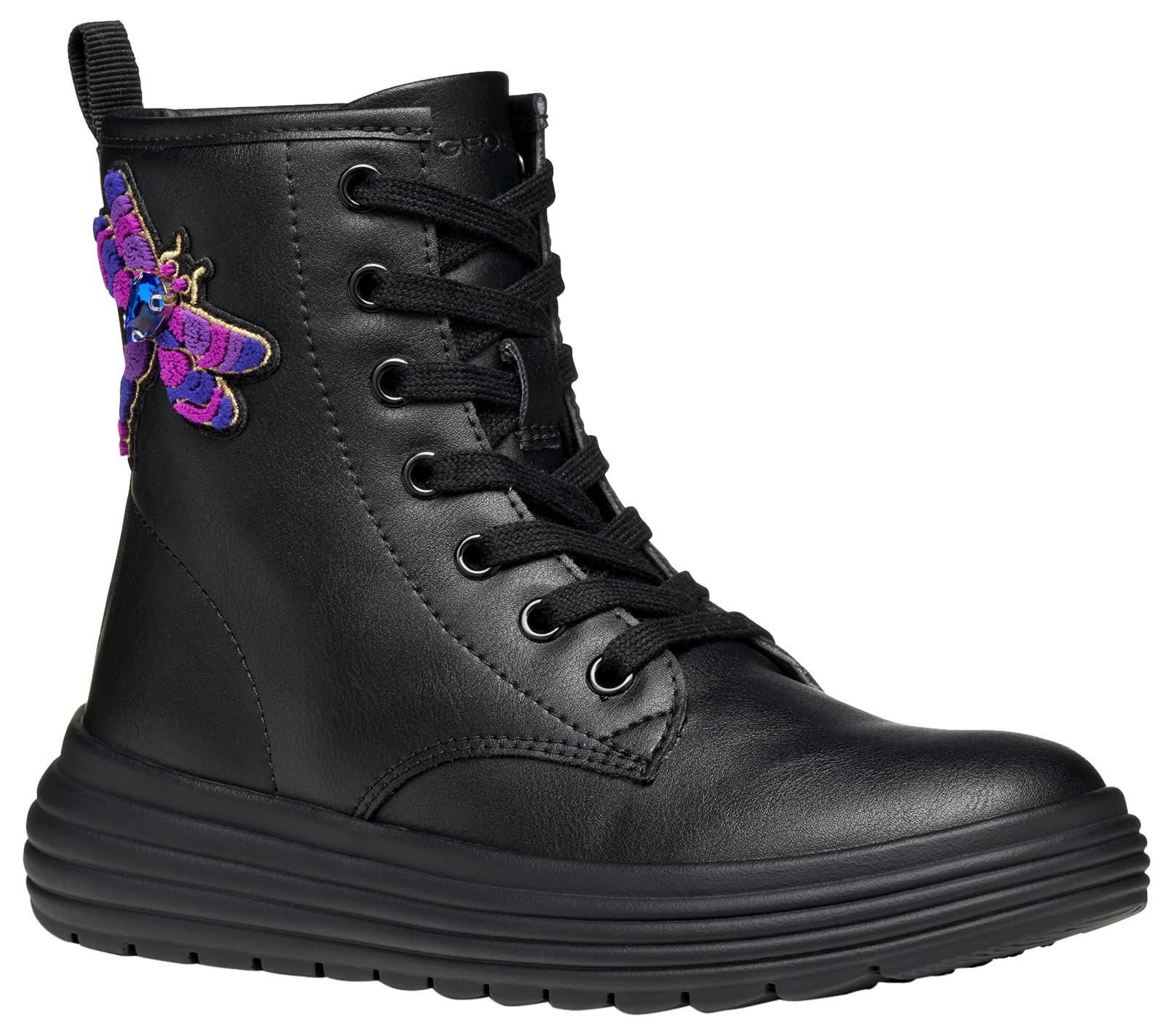 Geox JPHAOLAEGIRL Ankle Boot, 12.5 UK