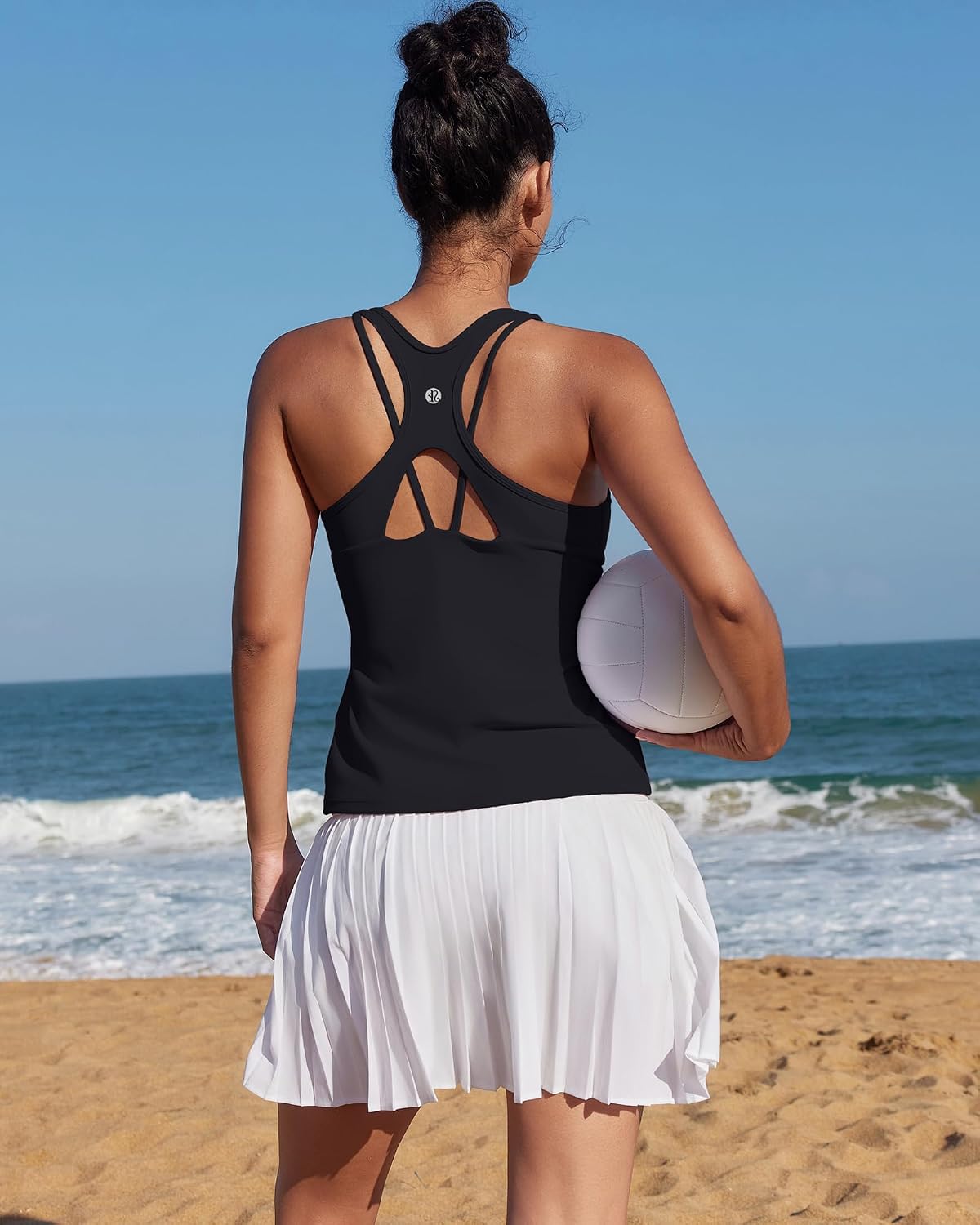 RUNNING GIRL Tank Tops with Built in Bras,Workout Racerback Tank Tops for Women Athletic Yoga Top