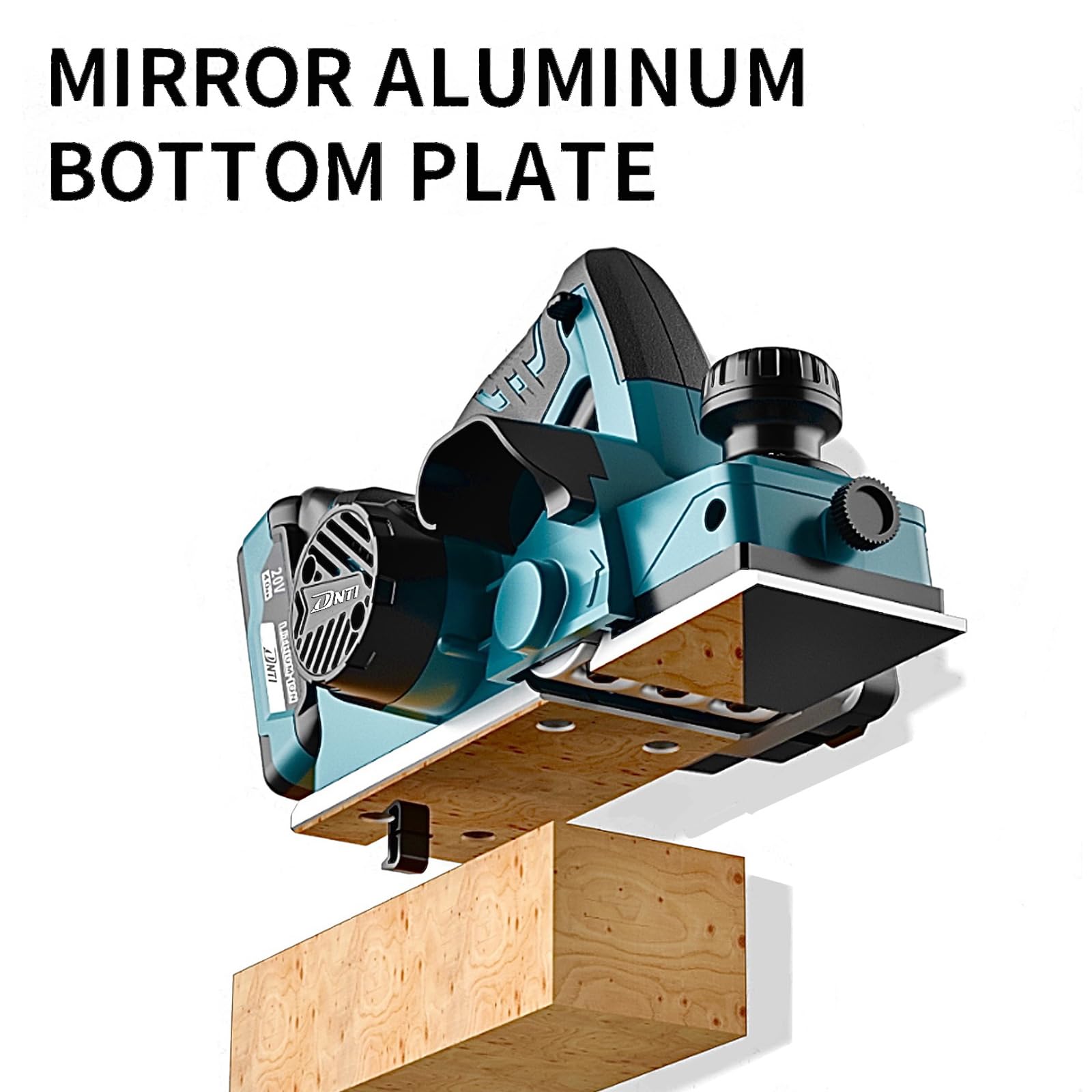DNTI Pialla Elettrica a 15000RPM Piallatrice, Larghezza di Piallatura da 82mm e Profondità da 2mm Pialletto a 20V 4.0aH 1* batteria e caricabatteria