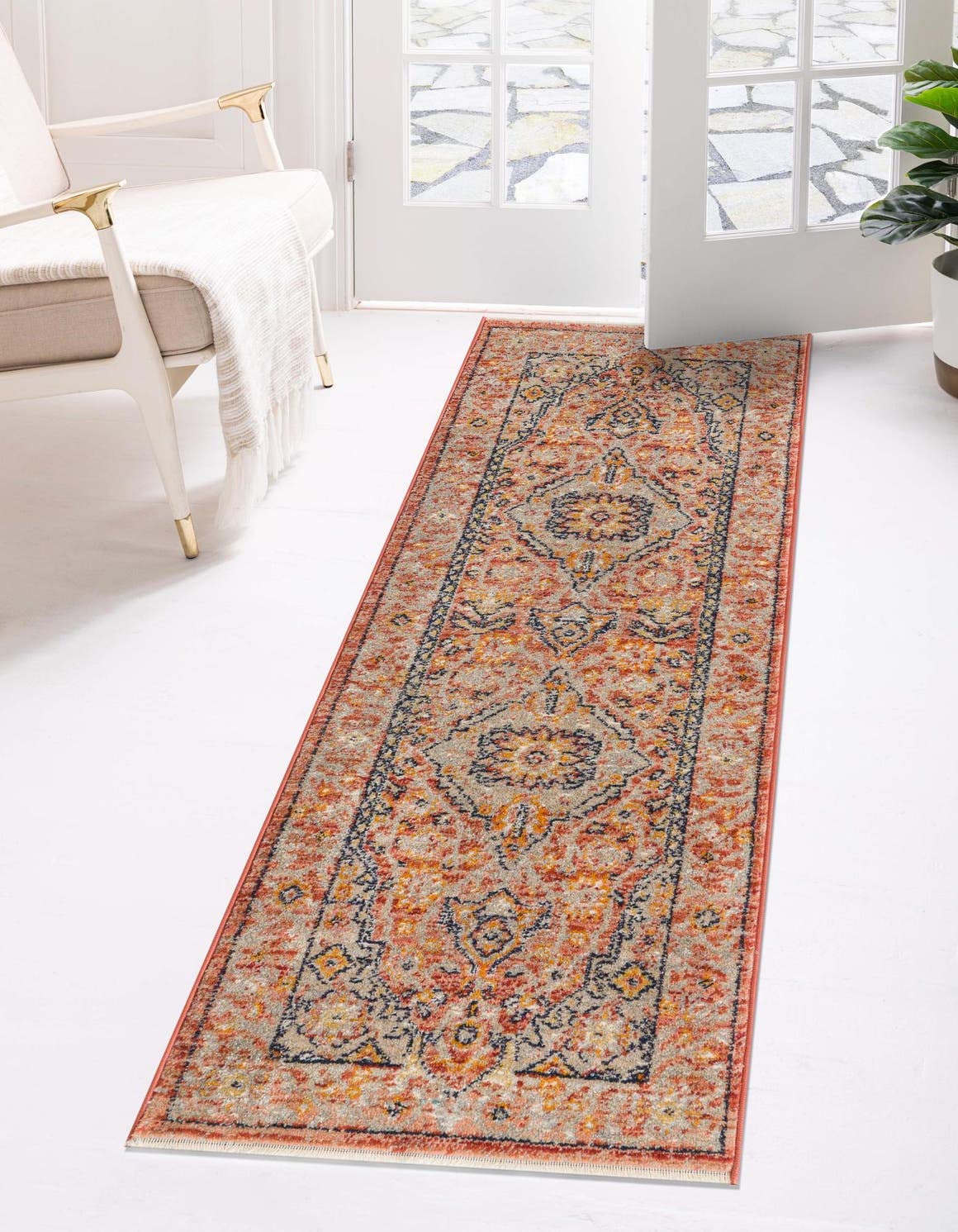 Unique Loom Lola Collection Area Rug - Traditional (2' x 13' 1