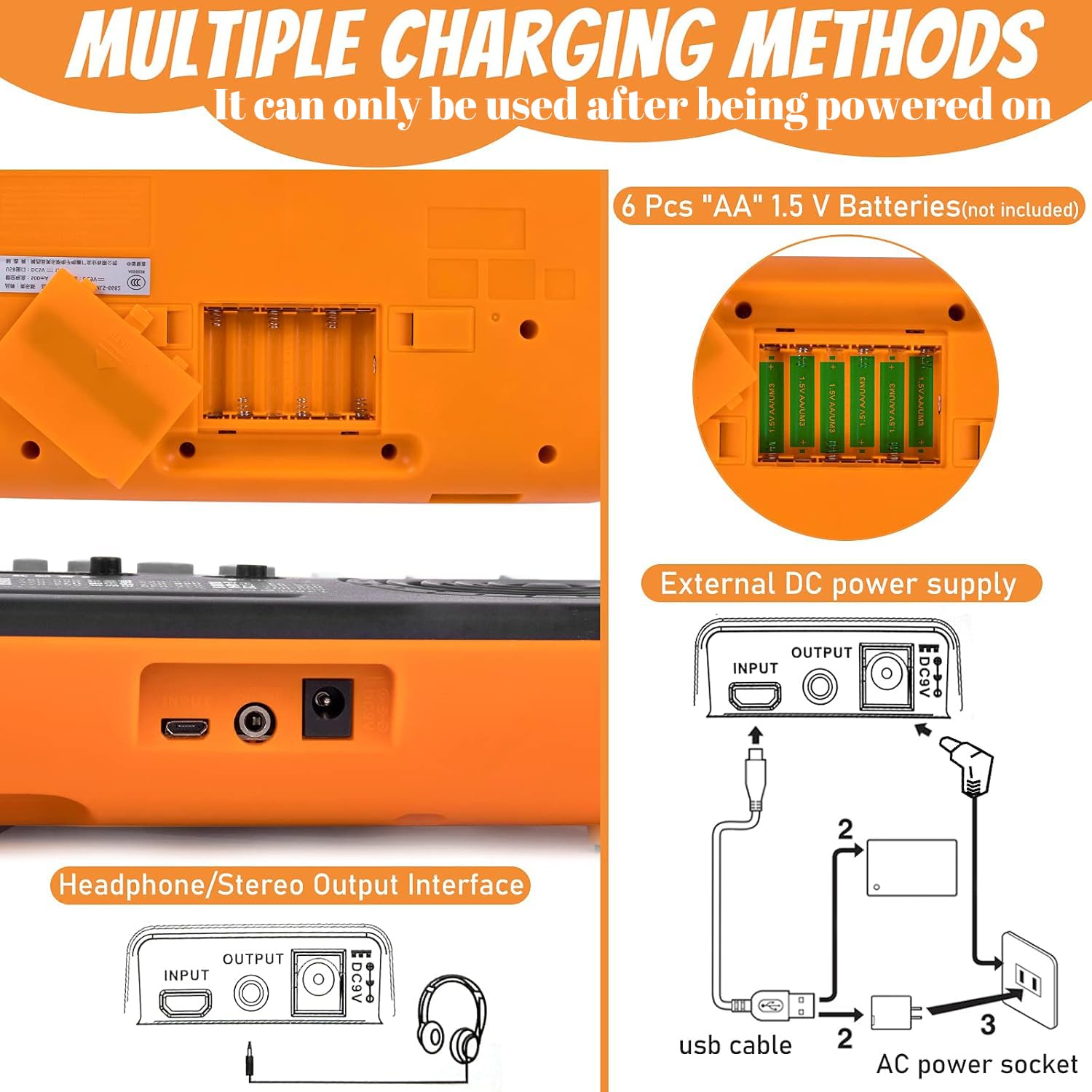Kmise Mini Keyboard Piano 32 Key Small Portable Digital Electronic Keyboard with 30 Demo Songs Musical Gift for Beginners Kids(No Power Cord Included)
