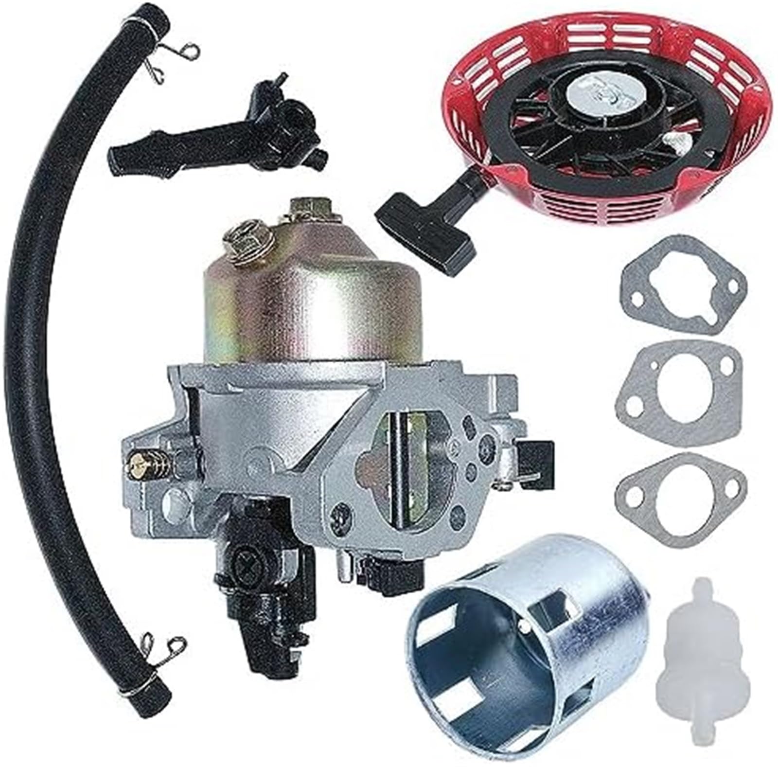 Gaźnik odrzutowy rozrusznik uszczelka gaźnika, dla Gx390 13Hp Gx 390 silnik kosiarki silnik filtr paliwa przewód powietrza Traktor ogrodowy Carb