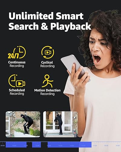 Miniatura 6 de ANNKE C1200 Cámara IP PoE de seguridad de 12MP al aire libre, cámara domo de vigilancia gran angular de 134 con IA inteligente, visión nocturna a