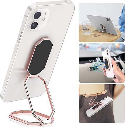 Amazon 21最新型 スマホリング 携帯リング ホールドリング スマホスタンダ 折り畳み可 360 回転 横置き 縦置き 落下防止 薄型 指輪型 スマホ固定 磁石強力粘着 おしゃれフィンガーリング 取り外す可 片手操作可nintendo Switch Kindle Smartphone Ipad Iphone