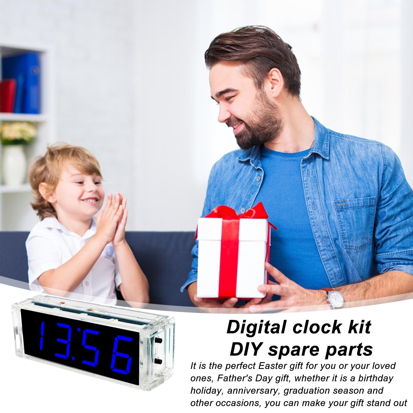 Kit Orologio Digitale Fai-da-te - Circuito Elettronico Per Imparare - Didattico