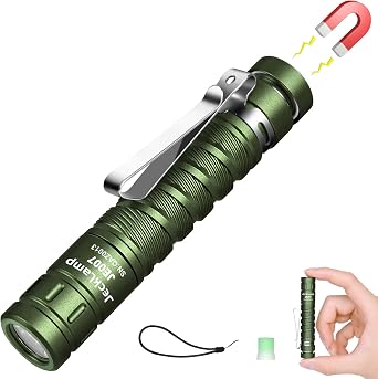 AAA Battery EDC Flashlight, 550 High Lumens Magnetic Flashlight with Clip, 4 Modes Mini Flashlight, Pocket Flashlight for Working, CampingBattery Included