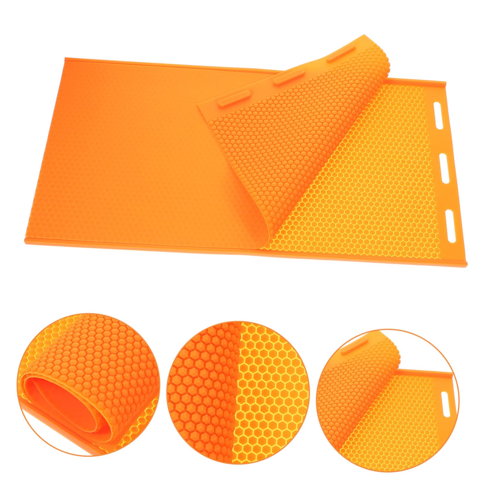 Stampo in Fogli di Cera D'api a Nido D'ape Fai da Te per Apicoltura, Accessorio in Silicone Leggero e Portatile, Facile da Sformare, per Utensili per Arnie e Lavori Manuali