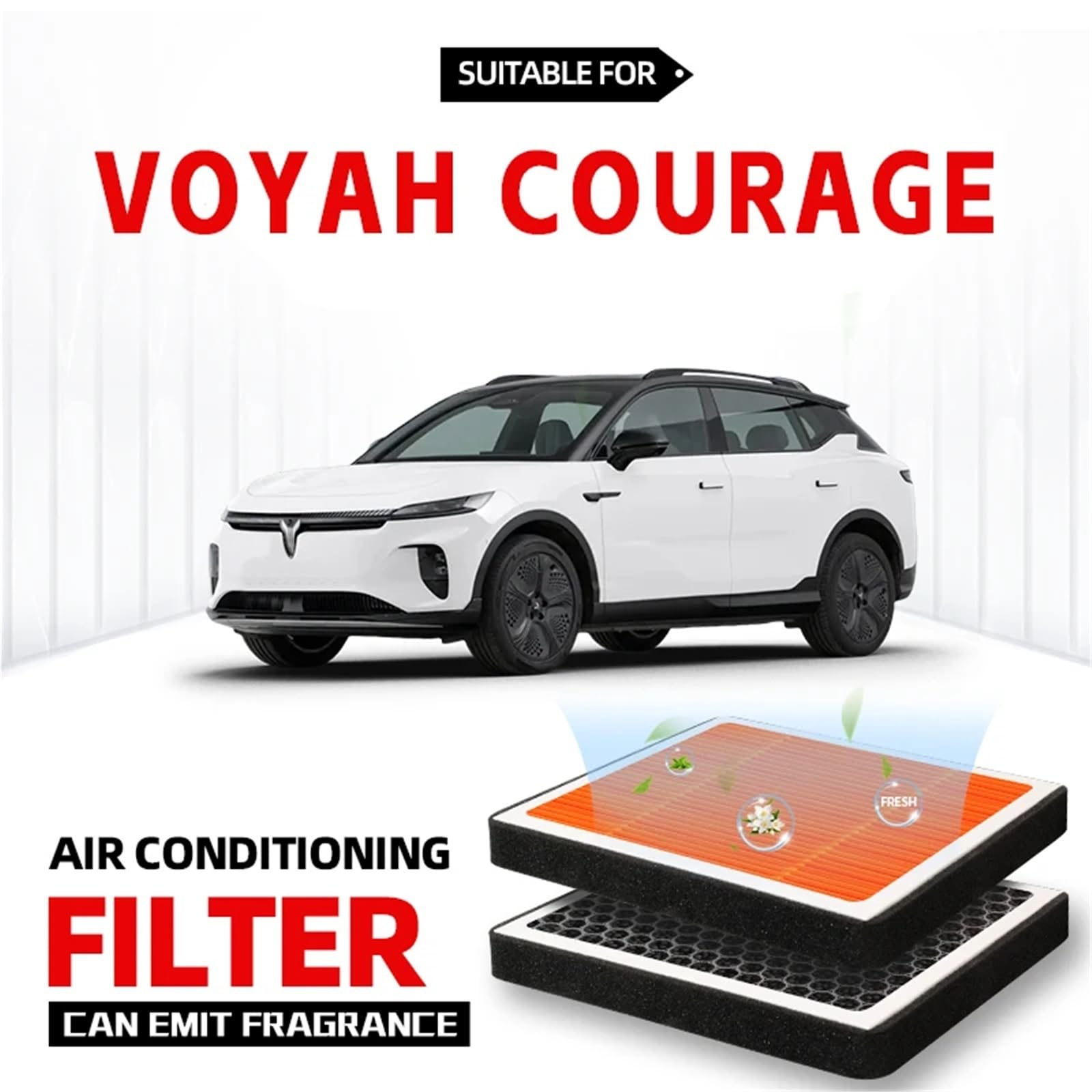 Adatto per filtro abitacolo VOYAH COURAGE Filtro aria Filtro aria condizionata a carboni attivi con fragranza per purificare l'auto Filtro Abitacolo ai Carboni Attivi Filtro aria cab