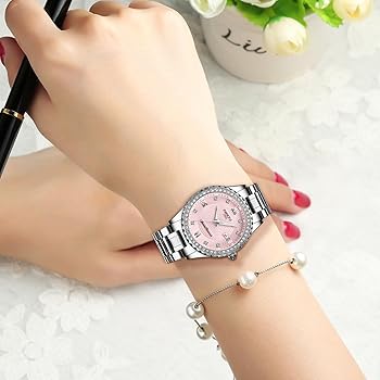 NIBOSI Orologio Donna Analogico Oro Rosa, Quadrante Verde Con Diamanti, Cinturino In Acciaio, Impermeabile 3 ATM, Regalo Di Lusso - 2