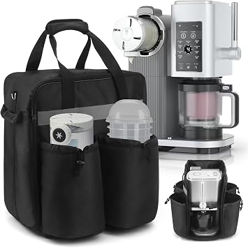 Waterproof Carrying Bag for Ninja Swirl by CREAMi NC701, Portable Travel Storage Bag Case for CREAMi Ice Cream Maker, Side Opening for Easy Access to Machine, Perfect Gifts for Ice Cream Lover