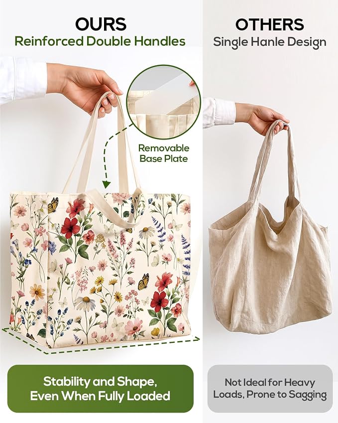 Bolso de lona grande reutilizable Miss Adola miniatura 4