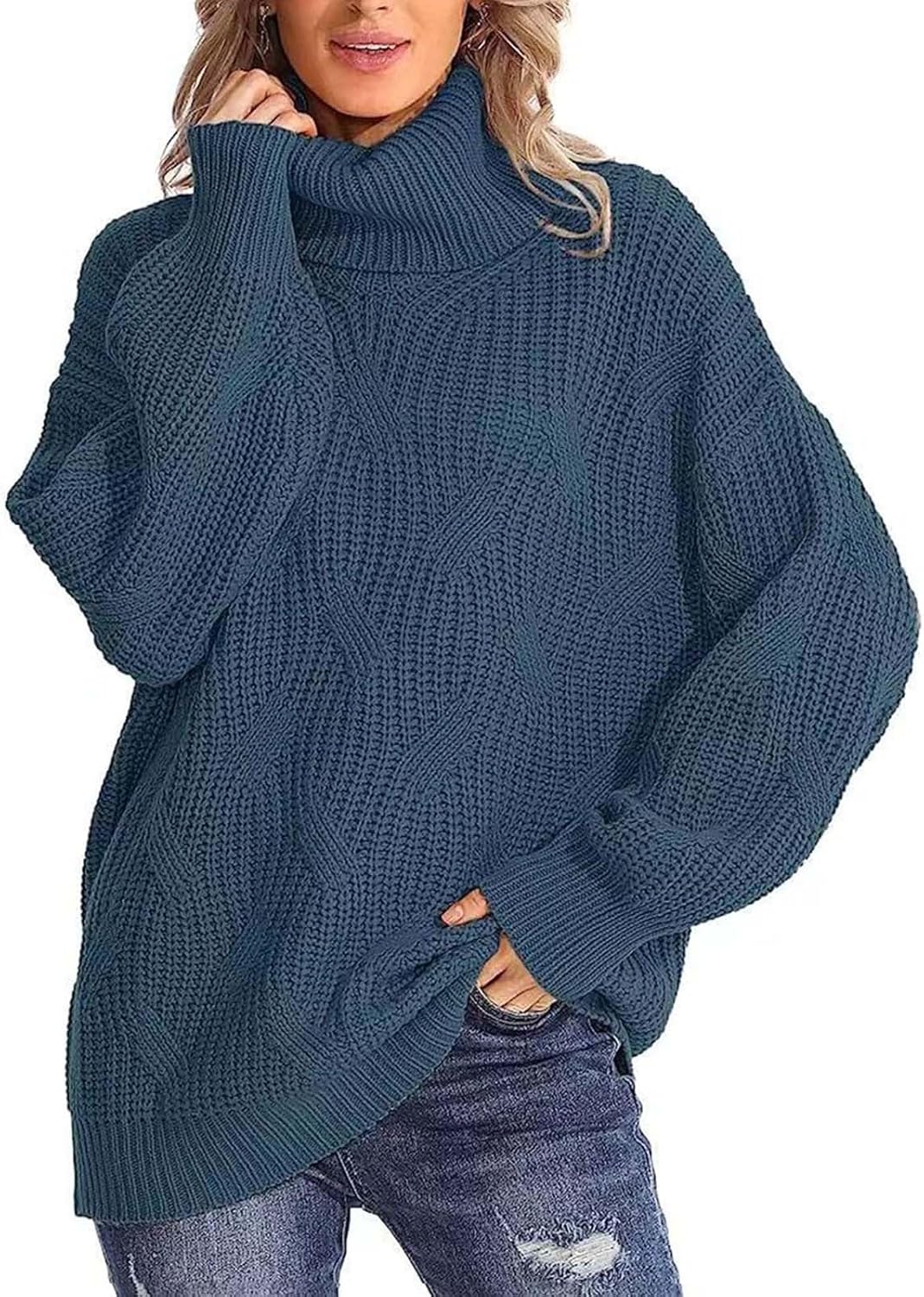 Oversized Turtleneck Sweaters for Women Casual Loose Jamaica Ubuy