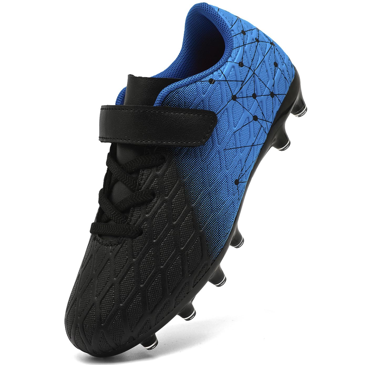DimaiGlobal Scarpe da Calcio Bambini Ragazzi con Tacchetti Bassi Professionali Scarpe da Calcetto Futsal e Allenamento per Interno/Esterno - Antiscivolo Junior