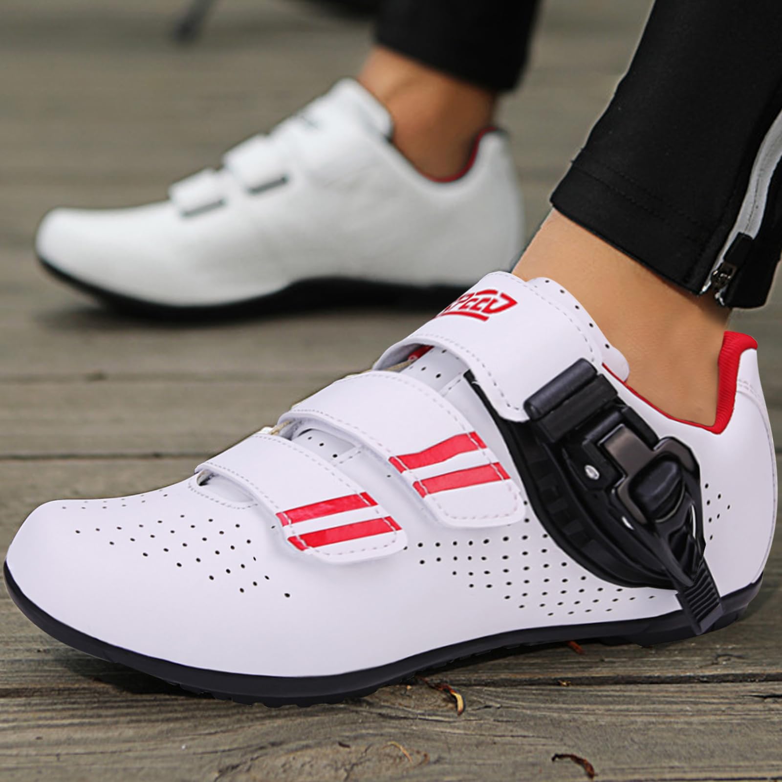 Męskie buty rowerowe do zawodów, buty rowerowe, buty rowerowe do roweru szosowego, unisex buty rowerowe, lekkie, amortyzujące, odporne na zużycie, do rowerów szosowych