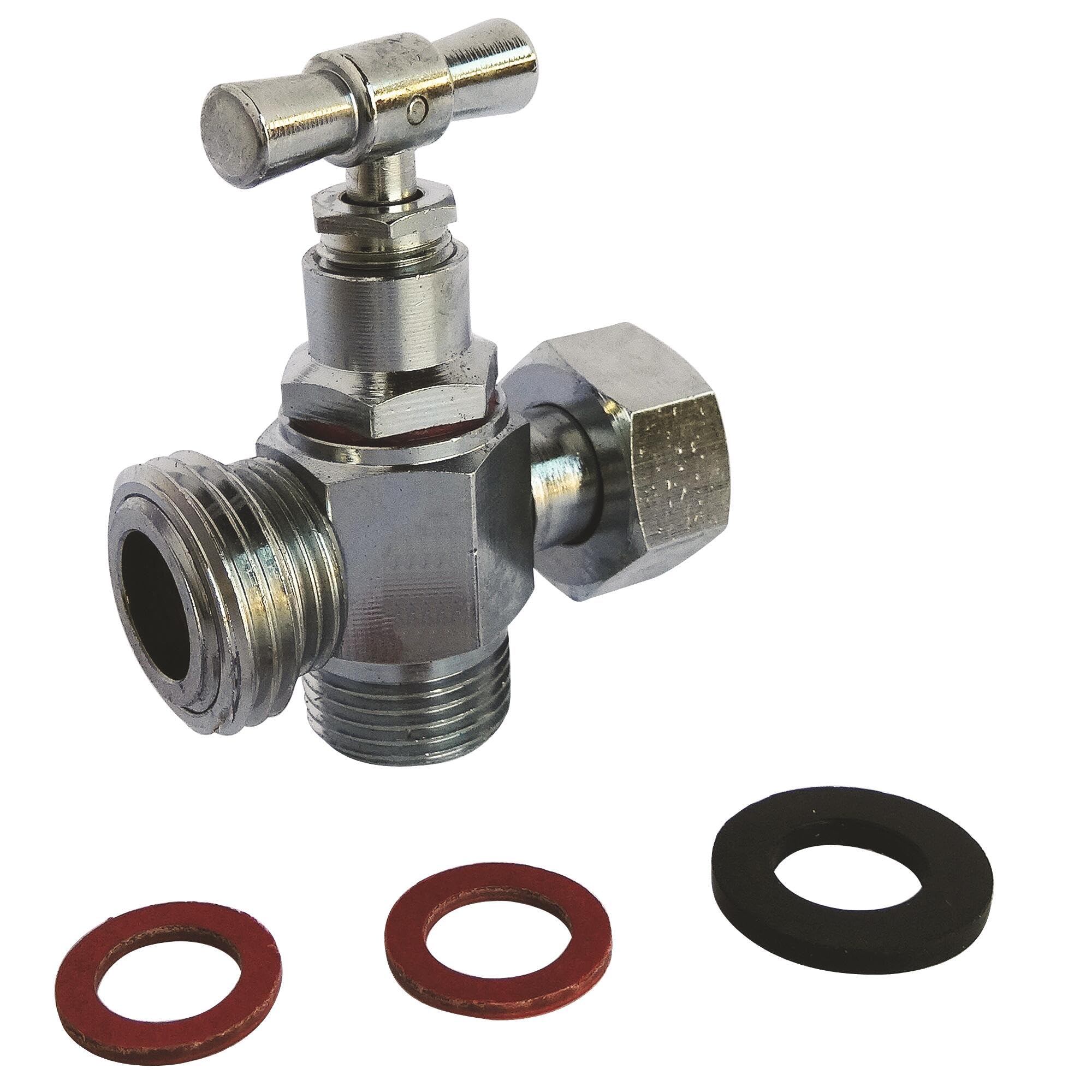 SOMATHERM FOR YOU, Robinet de WC 3 voies chromé pour raccordement WC et douchette, kit complet avec accessoires, joints inclus, étanchéité garantie, idéal pour installation facile