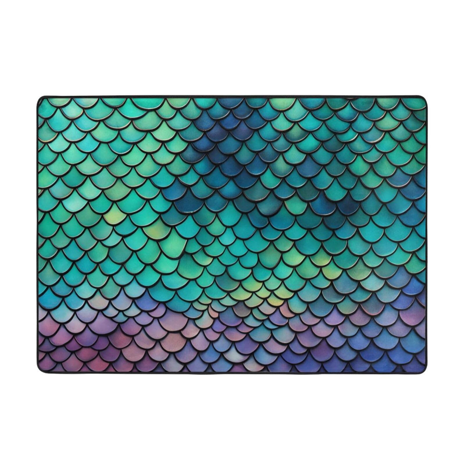 Tapis de sol doux anti-froid HYTTER motif sirène 147x203cm