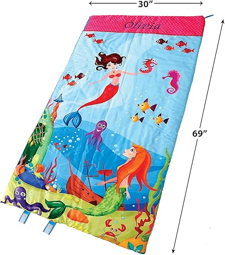 Miniatura 8 de Lillian Vernon Saco de dormir ligero personalizado para interiores, ropa de cama para niñas y niños, 30 x 60 pulgadas