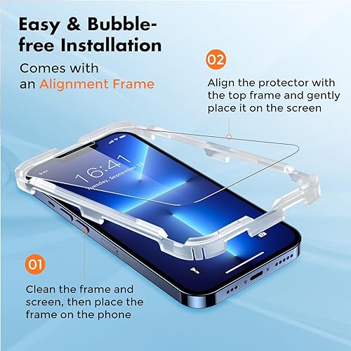 Vista 49 de UNBREAKcable Protector de pantalla para iPhone XS Max y iPhone 11 Pro Max, 2 unidades, vidrio templado 2.5D para iPhone XS Max/11 Pro Max