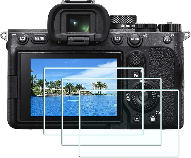 HUIPUXIANG Screen Protector for Sony Alpha 7 IV A7 IV A7IV A74(Not for A7R IV) Camera, 0.3mm High Definition 9H Hardness Optical LCD Premium Glass Protective Cover [3 Pack]