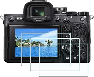 HUIPUXIANG Screen Protector for Sony Alpha 7 IV A7 IV A7IV A74 A7M4 Camera(for accessories), 0.3mm High Definition 9H Hardness Optical LCD Premium Glass Protective Cover [3 Pack]