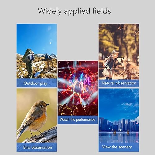 Miniatura 7 de Prismáticos profesionales HD para adultos, prismáticos de alta potencia de 20 x 50 para observación de aves, juegos de fútbol y viajes, zoom de 10