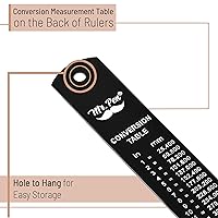 Vista 29 de Mr. Pen Reglas de acero, 6, 8, 12, 14 pulgadas, reglas de metal, paquete de 4