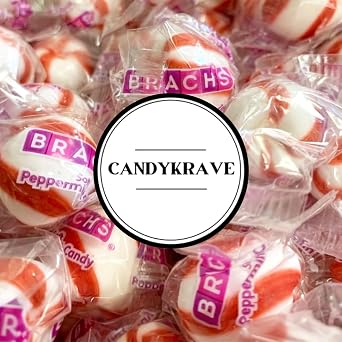 Bracs Soft Peppermint Candy - Made with Real Peppermint Oil - 1 lbs Bulk Pack - Individually Wrapped Candy Chews for Kids, Adults, Parties & Pantry