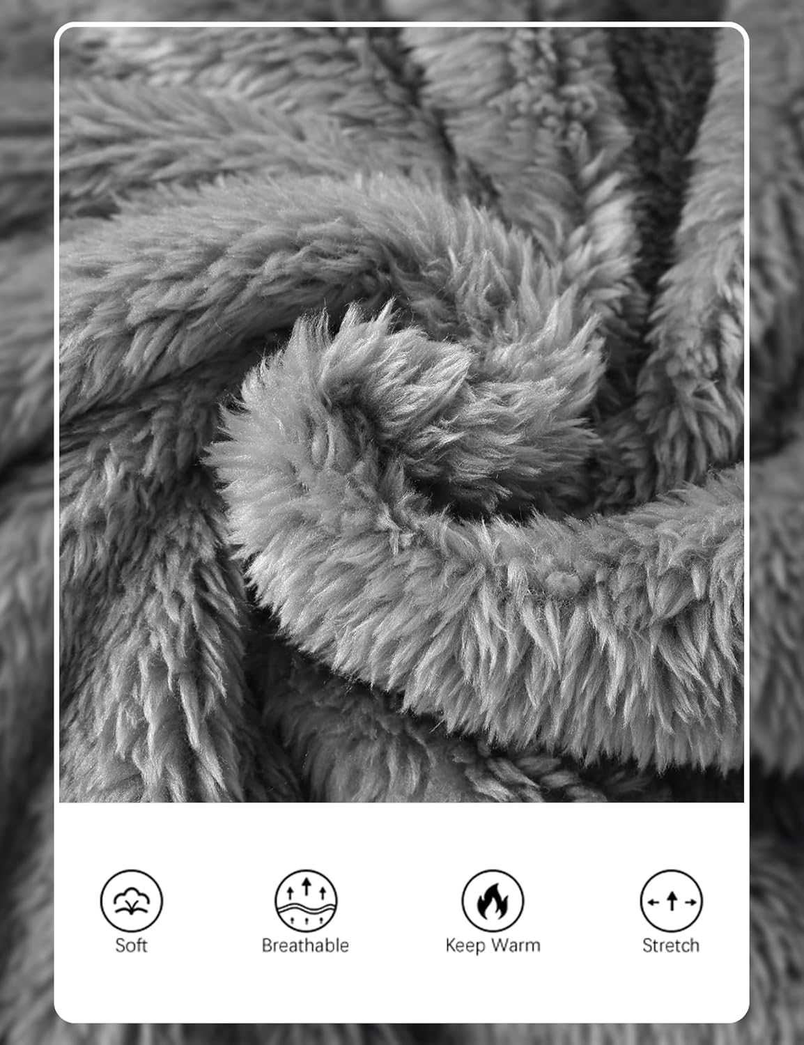 Gihuo Mens Button Down Pajama Sets Lounge Sleepwear Fuzzy 2 Piece Pjs Set Fleece Lounge Set Fluffy Pants Set - Image 4