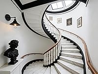 Vista 7 de Permo - Iluminación clásica industrial de metal, candelero de pared, lámpara de pared ajustable de 180 grados.