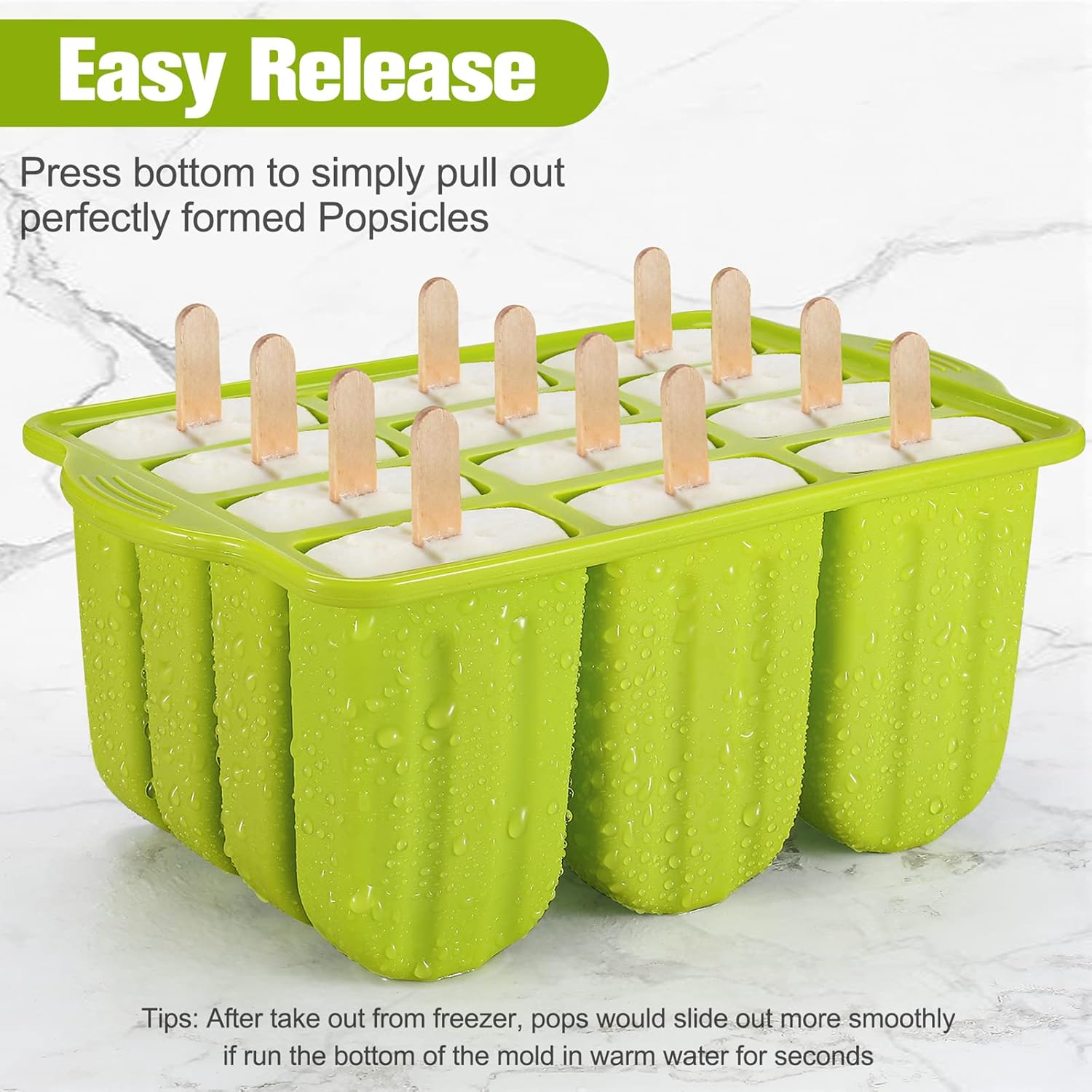 Compra Tovolo 81-34518 Moldes De Gemas Con Palitos Para Hacer Hielo, Sin BPA, Aptos Para Lavavajillas, Para Paletas De Jugo Caseras, Juego De 5 Paletas Con Soporte En