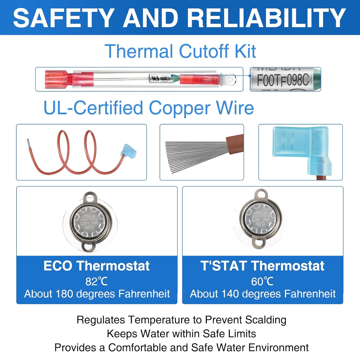 Rv Water Heater Thermal Cutoff Kit/Set For Atwood 91447 93866 ,93868 - View #10