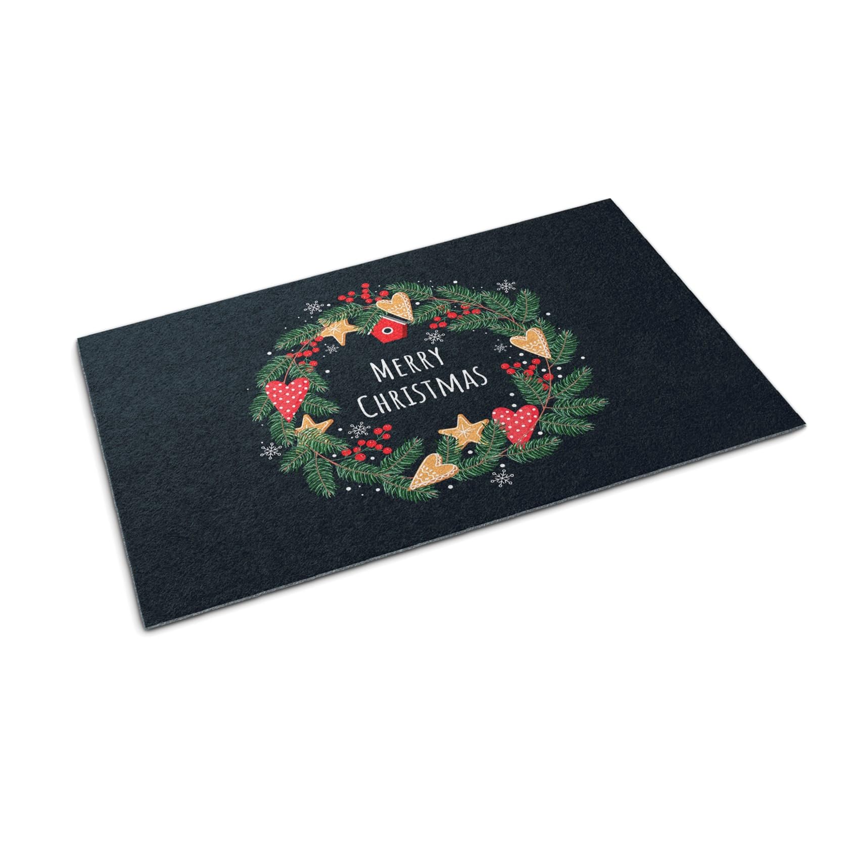 Tapis de sol antifatigue Tulup décor de Noël pour une entrée de maison propre et accueillante