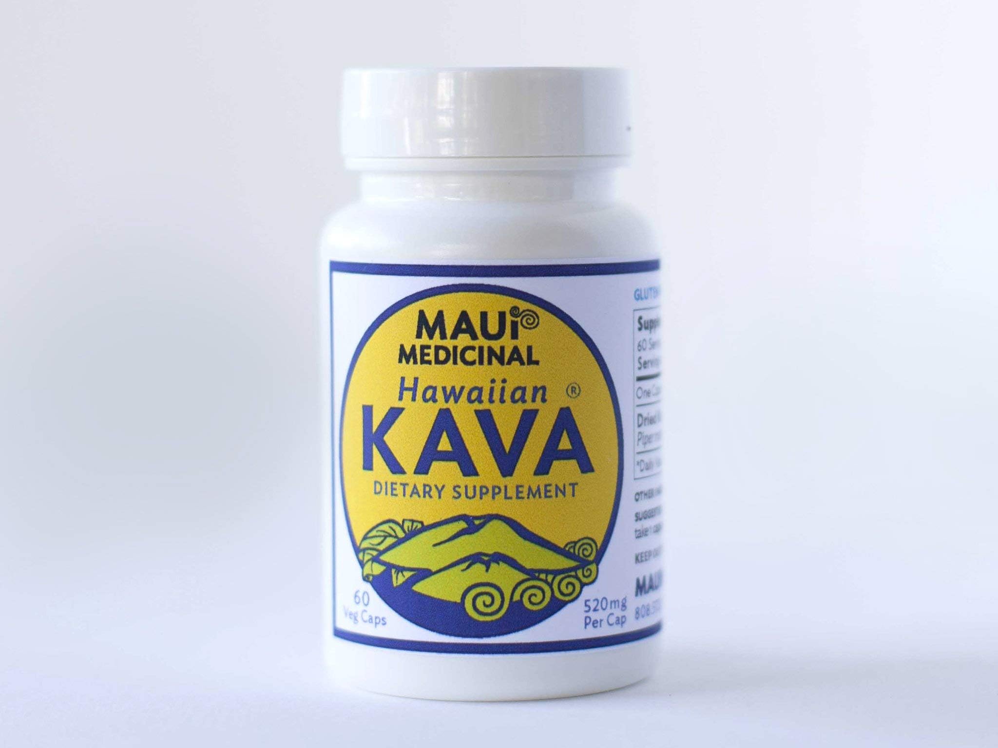 Hawaiian Kava 60 Veggie Capsules - 520mg per capsule