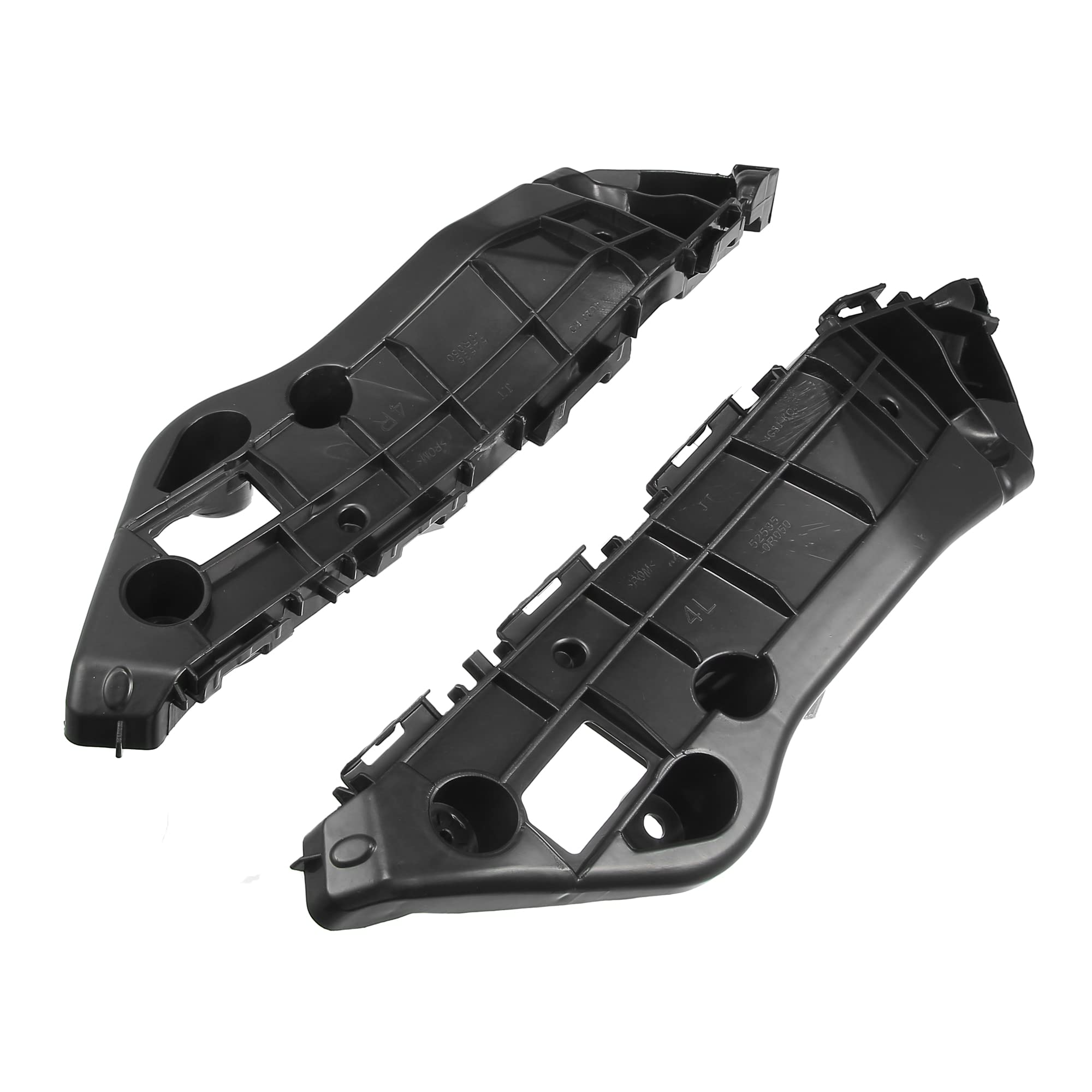 VekAuto 1 Pair Bumper Brackets Support Fender Cover Compatible for Toyota RAV4 2016 2017 2018, Durable Plastic Black Front Left Right Side