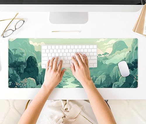 Miniatura 10 de Linda alfombrilla de escritorio de dibujos animados de anime alfombrilla de mouse Kawaii grande amarillo Shiba Inu alfombrilla de mouse para juegos